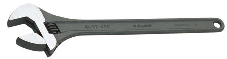 6368510 Gedore Adjustable Spanner, 455 mm Overall, 53mm Jaw Capacity, Metal Handle