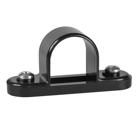 SBS20B Schneider Electric Black PVC Saddle Clamp, 20mm Max. Bundle