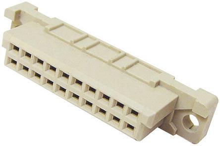 09242206825 HARTING 20 Way 2.54mm Pitch, Type 3B Class C2, 2 Row, Straight DIN 41612 Connector, Socket
