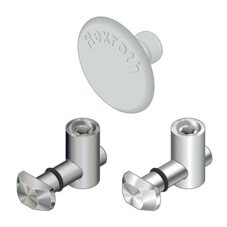 3842548937 Bosch Rexroth D11mm Quick Connector, Connecting Component, Strut Profile 8, Groove Size 8mm