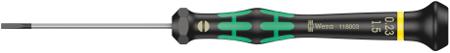 05118003001 Wera Slotted Precision Screwdriver, 1.5 x 0.23 mm Tip, 60 mm Blade, 157 mm Overall