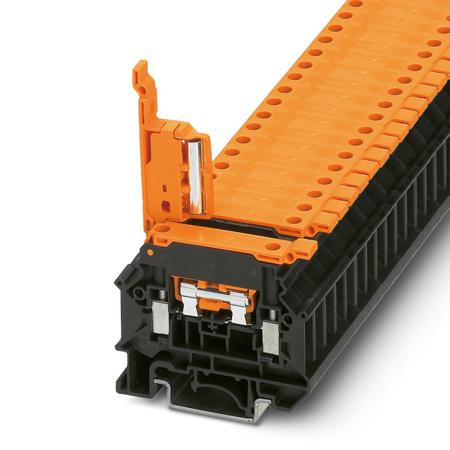 3000564 Phoenix Contact  UK 5-HEDI N Series Black, Orange, Single-Level, Screw Termination