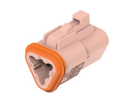DT06-3S-TN09 TE Connectivity, DT06-3S Automotive Connector Socket Brown Cable 3 Way, Cable Termination