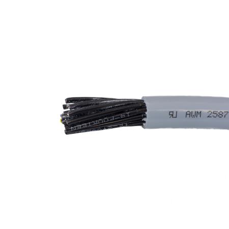 65803 SL005 Alpha Wire 6580 Cable, 3 Cores, 0.75 mm² 18 AWG, Unscreened, 100 ft, Grey Polyvinyl Chloride Sheath