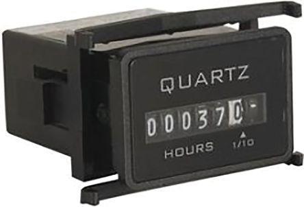 732-0002 Trumeter Hour Counter, 6 digits, Digital, Spade Terminal Connection, Voltage, 10 → 80 V dc