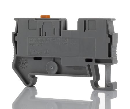 3211933 Phoenix Contact  PT 4-MT Series Grey, Single-Level, Push In Termination