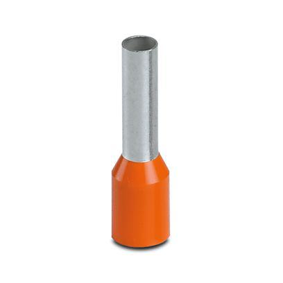 1213202 Phoenix Contact Insulated Ferrule, 10mm Pin Length, 2.8mm Pin Diameter, Orange