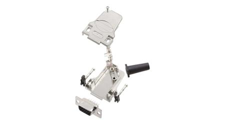 6355-0064-11 Encitech Connectors 6355 9 Way Side Entry Cable Mount Solder D-sub Connector Socket