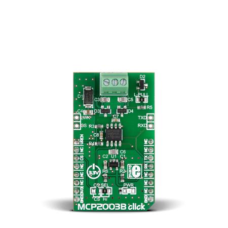 MIKROE-2227 MikroElektronika MCP2003B click MCP2003B Development Kit for MikroBUS