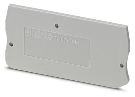 3211003 Phoenix Contact D-PT 2.5-MT Series End Cover for Use with DIN Rail Terminal Blocks
