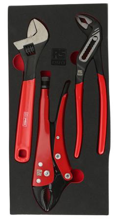 833-5938 RS Pro 3 pieces Steel Plier & Wrench Set