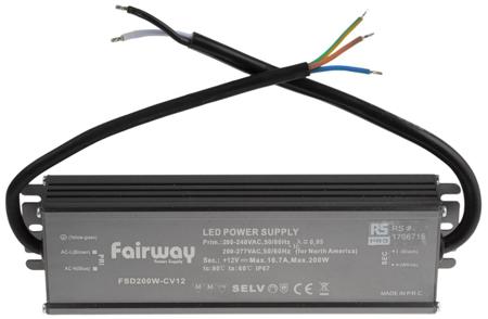 176-6715 AC200-277V 12VDC 16.7A 200W IP67
