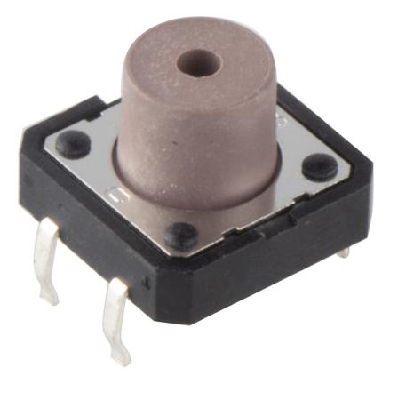 PTS125SM85-2 LFS C & K IP40 Black Button Tactile Switch, SPST 50 mA 7 (Dia.)mm Through Hole