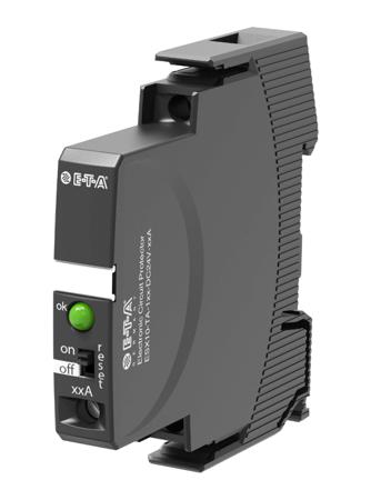 ESX10-TA-100-DC24V-2A-E ETA ESX10 Electronic Circuit breaker 2A 24V ESX10-T, 1 channels , Plug-In Mounting