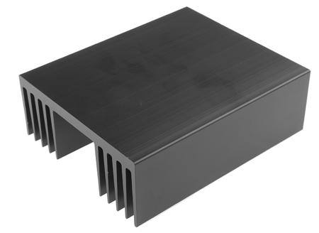 271-870 Heatsink, Universal Rectangular Alu, 0.5K/W, 150 x 125 x 50mm