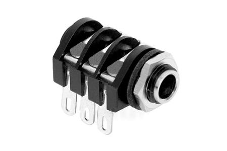 ACJM-MHS Amphenol Industrial Jack Connector 1/4 in Panel Mount Phone Jack Socket 10A