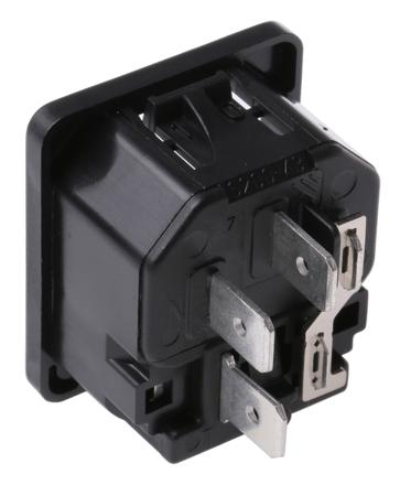 6200-4310 Schurter C14 Snap-In IEC Plug