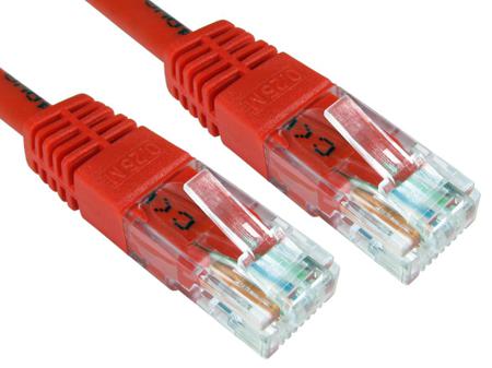 264-6539 RS PRO Cat6 Straight Male RJ45 to Straight Male RJ45 Ethernet Cable, UTP, Red PVC Sheath, 5m