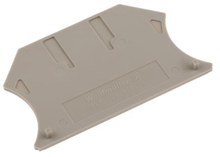 1050000000 Weidmuller W Series End Cover for Use with DIN Rail Terminal Blocks, ATEX