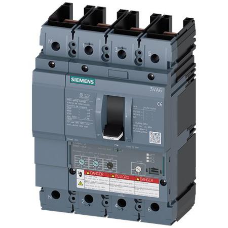 3VA6225-5HL41-2AA0 Siemens, Sentron MCCB Molded Case Circuit Breaker 4P 250A, Breaking Capacity 3 kA