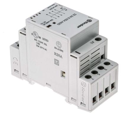 22-34-0-024-4620 Finder 22 Series 4 Pole Contactor, 2NO/2NC, 25 A, 2 VA, 24 V Coil