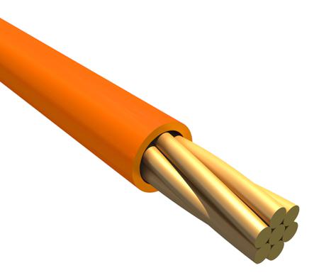 6823 OR005 Alpha Wire Ecogen Ecowire Plus Series Orange 0.33 mm² Hook Up Wire, 22 AWG, 7/0.25 mm, 30m, MPPE Insulation,