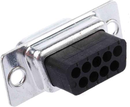 481-099 RS Pro Straight Crimp D-Sub Connector Housing, Socket, 9 pin