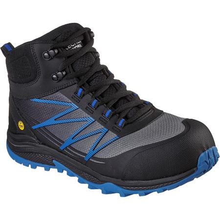 200047EC-BKBL Skechers Men's Safety Boots, UK 10, EU 45