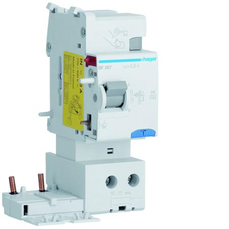BF267 Hager BF RCD, 63A, 2 Pole, 300mA, Type A-HI, 500V