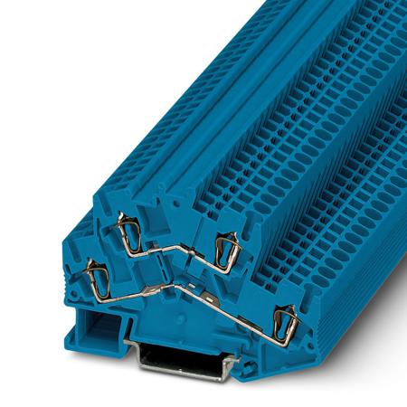 3038493 Phoenix Contact  STTBS 2.5 BU Series Blue, Double-Level, Spring Clamp Termination