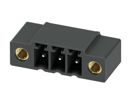 1722163 Phoenix Contact, 3.81mm Pitch, MC 1.5/ 3-GF-3.81 P26 THR, 3 Way, Right Angle, Pluggable Terminal Block, Header, Through