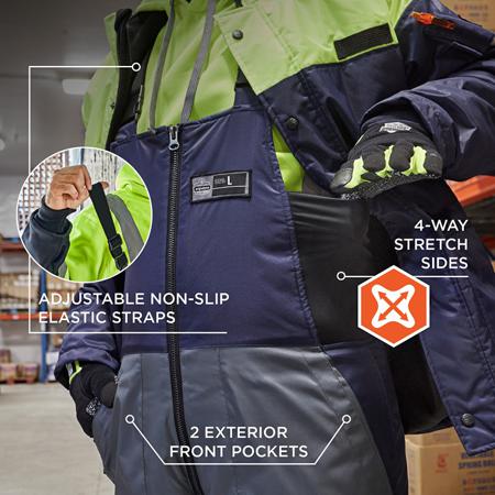 41268 Ergodyne Navy Reusable Coverall, XXXXL