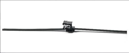 156-00661-T50ROSEC5A-PA66W-BK HellermannTyton EdgeClip Series, Black Nylon 66 Cable Tie Assemblies200mm x 4.6mm