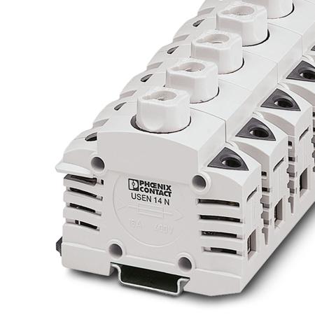 3048357 Phoenix Contact  USEN Series Grey, 1.5 → 35mm², Single-Level, Screw Termination, Fused