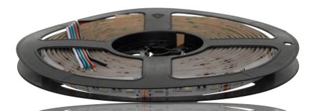 265-1553 RS PRO 12V dc RGB LED Strip Light, 4000K Colour Temp, 5m Length