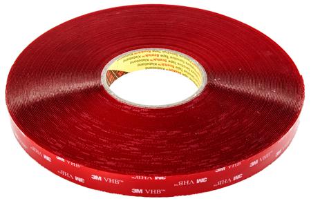 3M-4910-19mm-x-33m 3M 3M™ VHB™ 4910F, VHB™ Clear Foam Tape, 19mm x 33m, 1mm Thick
