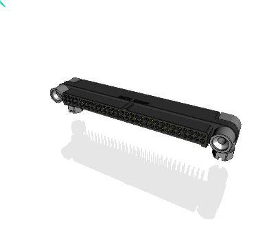 MHDAS2M060YCE51 Amphenol Socapex MHDAS Series Right Angle PCB PCB Header, 60 Contact(s), 1.27 mm Pitch, 2 Row, Shrouded