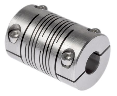 703.25.3232 Huco Beam Coupling, 25mm Outside Diameter, 10mm Bore, 38.1mm Length Coupler