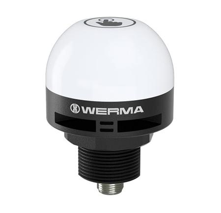 240.290.55 Werma 240 Series Beacon, 24 V, Built-in Mounting, LED Bulb, IP65, IP69K