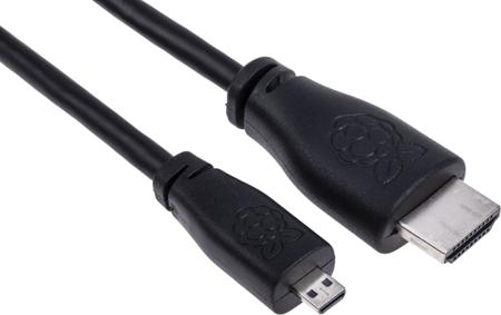 T7733AX-RS Raspberry Pi 2m HDMI to Micro HDMI Cable in Black