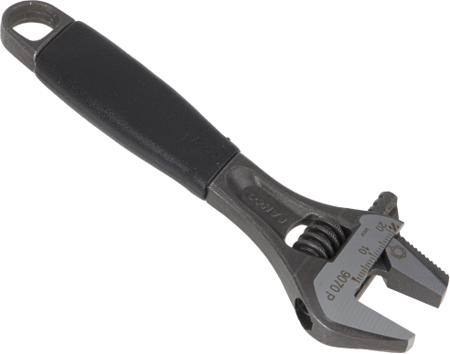9070 P Bahco Adjustable Spanner, 158 mm Overall, 21mm Jaw Capacity, Plastic Handle