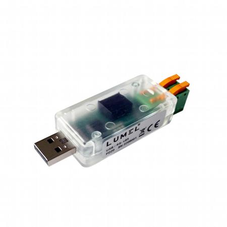 PD20-00M0 Lumel RS485 USB A Male to RS485 Interface Converter