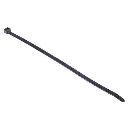 111-12230-T120I-PA66W-BK HellermannTyton Black Cable Tie Nylon, 300mm x 7.6 mm