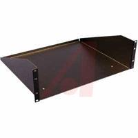 RASU190520BK1 Shelf; Steel; 14 ga.; Rail Mount; 200 lbs.; 19 in.; 5.25 in.; Black