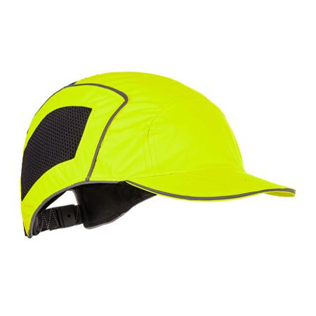 ENB00011WZ Skytec Hi-Viz Yellow Standard Peak Bump Cap, HDPE Protective Material