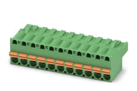 1902204 Phoenix Contact, 5.08mm Pitch, FKCT 2.5/11-ST-5.08, 11 Way, Pluggable Terminal Block, Plug, Spring Cage Termination,