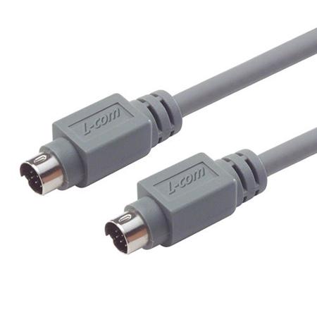 CSMD8MM-3 L-Com Male 8 Pin DIN to Male 8 Pin DIN Grey DIN Cable 3ft