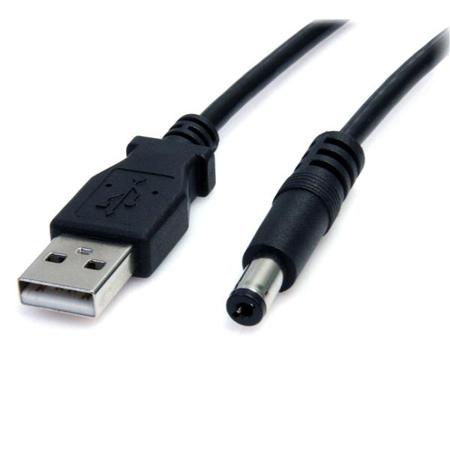 USB2TYPEM StarTech.com USB 2.0, Male USB A to Male Barrel Power Connector, 480Mbps, 900mm