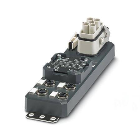 1413929 Phoenix Contact Distribution Block, 4 Way, 2.5 → 6mm², 70A, 24 V dc, Black
