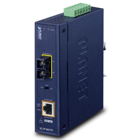 IGTP-802TS Planet RJ45 Ethernet Media Converter, Single Mode, 1000/2000Mbit/s, Full Duplex 100m